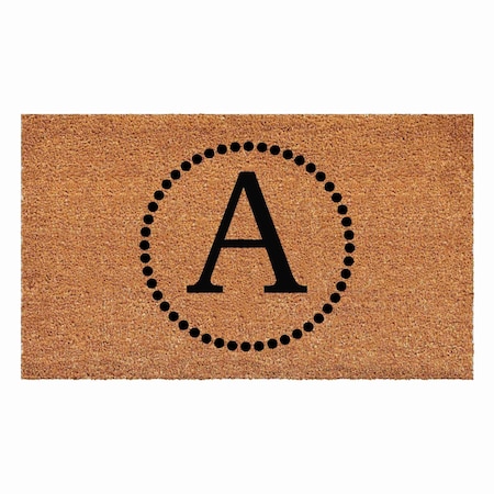 Calloway Mills Monogram Door Mat, Black, Natural, 30 in W x 48 in L 108213048A